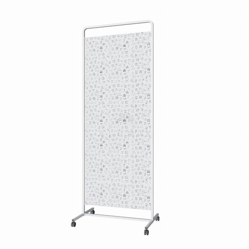 Медична ширма ШС 1.01, ТОВ "Алюмікс ТМК, односекційна, на колесах.